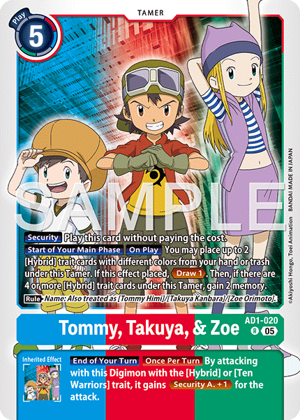 Tommy, Takuya, & Zoe - Digimon