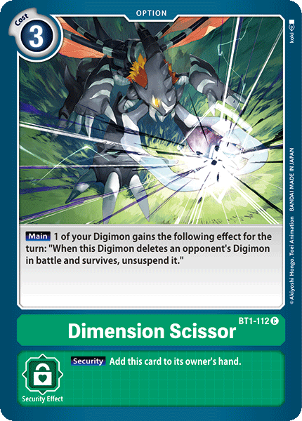 Dimension Scissor - Digimon