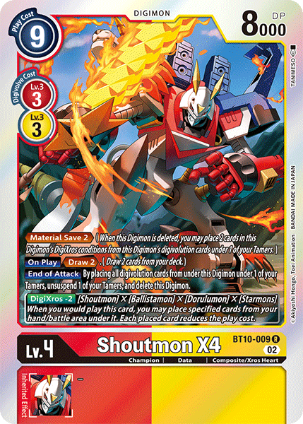 Shoutmon X4 - Digimon