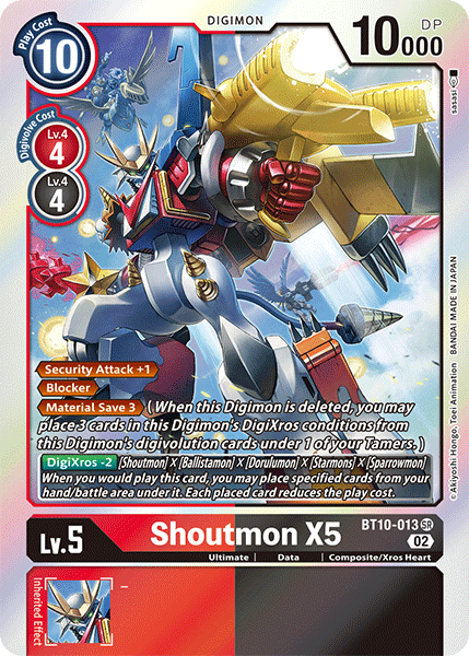 Shoutmon X5 - Digimon