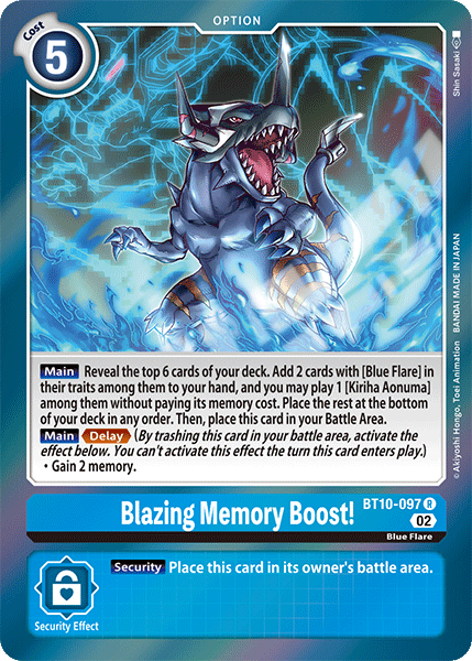 Blazing Memory Boost! - Digimon