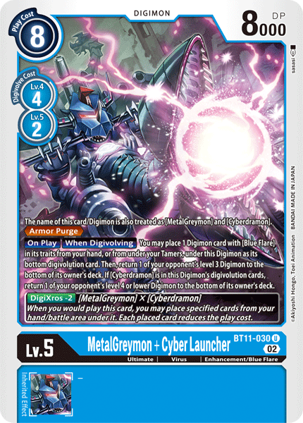MetalGreymon + Cyber Launcher - Digimon