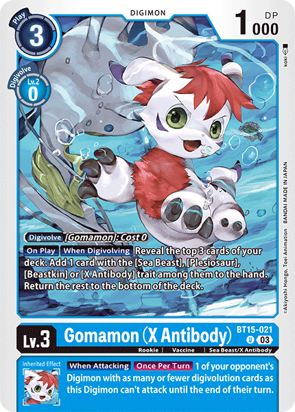 Gomamon (X Antibody) - Digimon