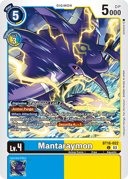 Mantaraymon - Digimon