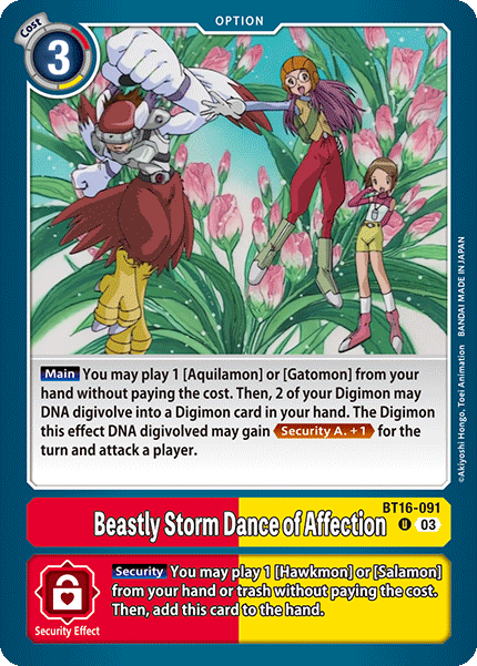 Beastly Storm Dance of Affection - Digimon