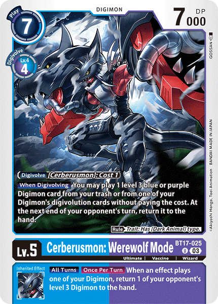 Cerberusmon: Werewolf Mode - Digimon