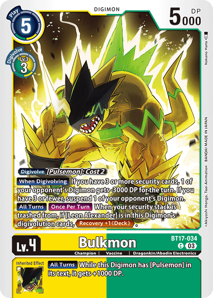 Bulkmon - Digimon