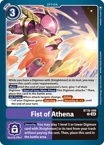 Fist of Athena - Digimon