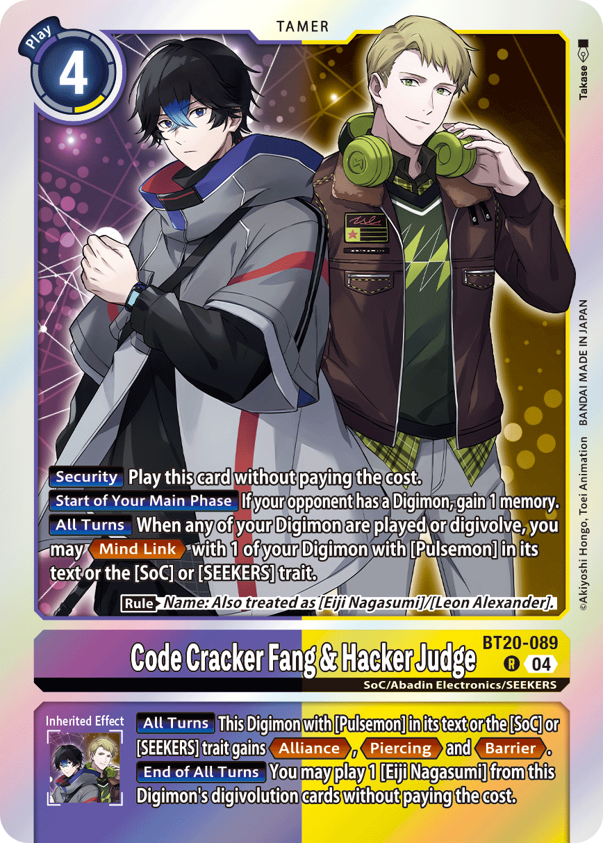 Code Cracker Fang & Hacker Judge - Digimon