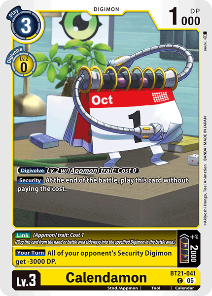 Calendamon - Digimon
