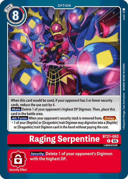 Raging Serpentine - Digimon