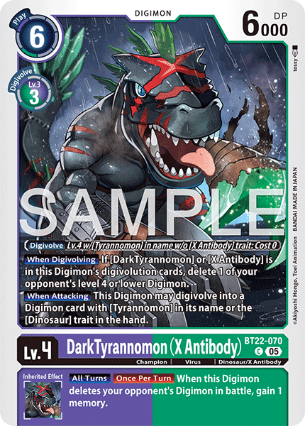 DarkTyrannomon (X Antibody) - Digimon