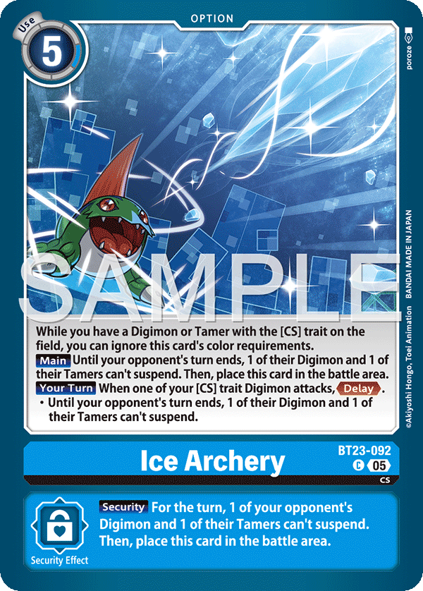 Ice Archery - Digimon