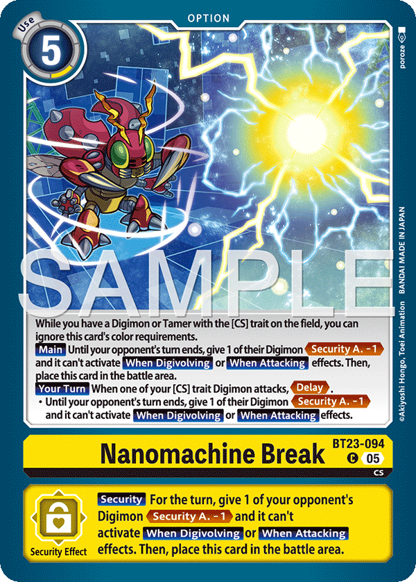Nanomachine Break - Digimon