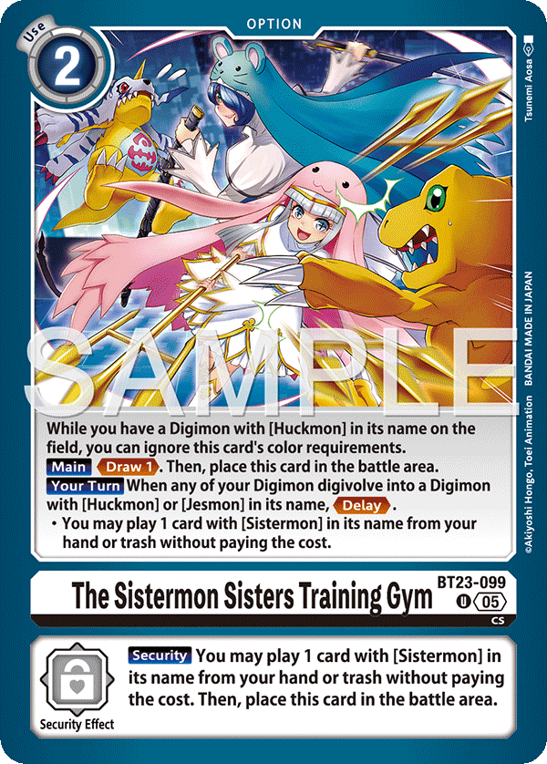 The Sistermon Sisters Training Gym - Digimon
