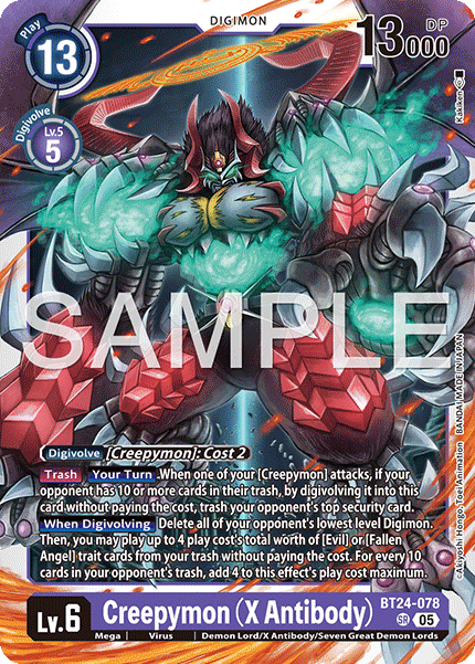 Creepymon (X Antibody) - Digimon