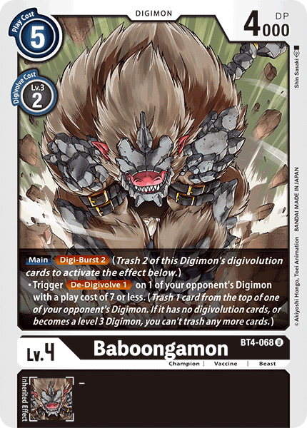 Baboongamon - Digimon