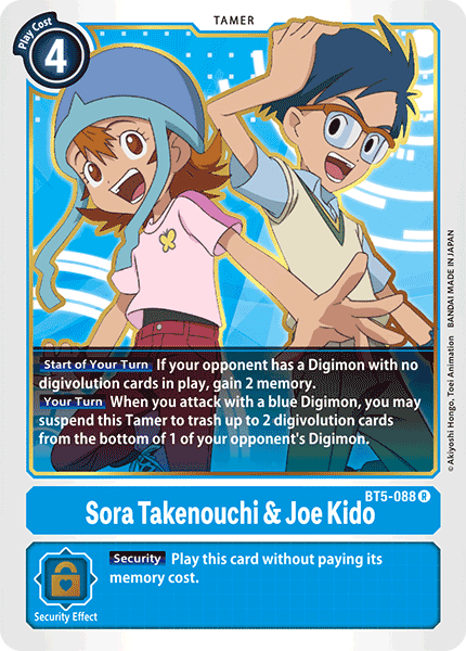 Sora Takenouchi & Joe Kido - Digimon