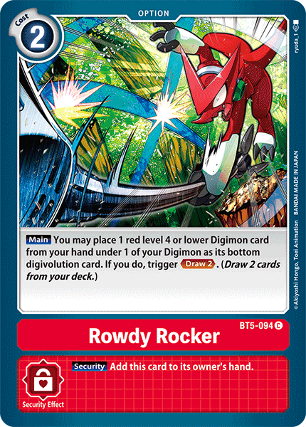 Rowdy Rocker - Digimon