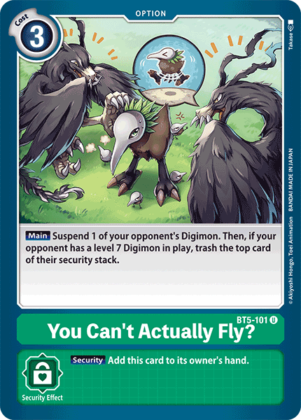 You Can't Actually Fly? - Digimon