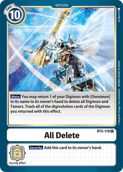 All Delete - Digimon