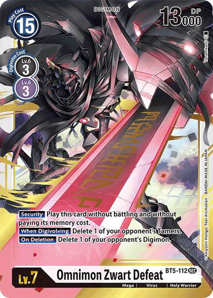 Omnimon Zwart Defeat - Digimon