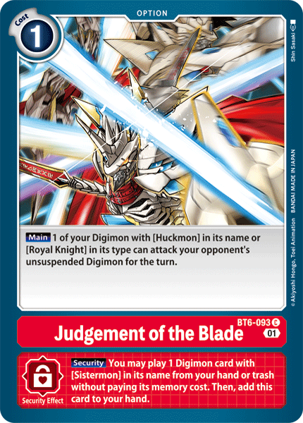 Judgement of the Blade - Digimon