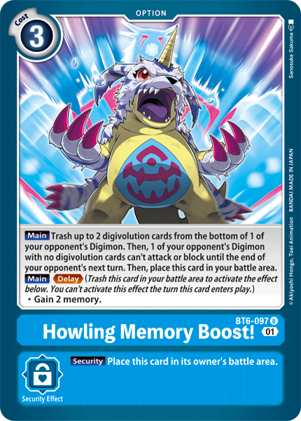 Howling Memory Boost! - Digimon