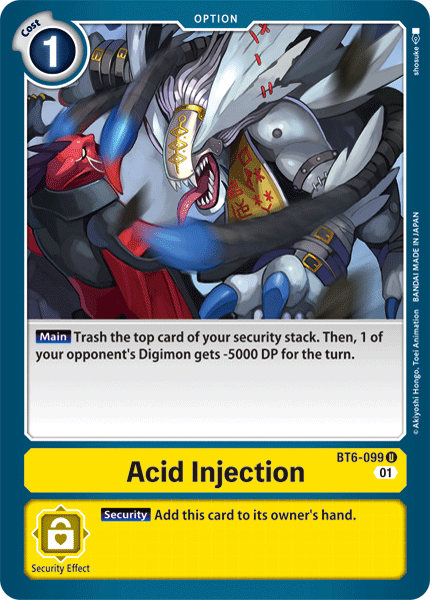 Acid Injection - Digimon