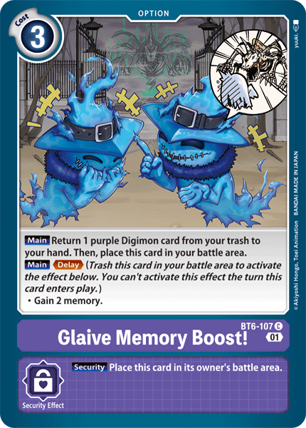 Glaive Memory Boost! - Digimon