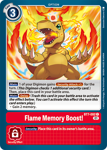 Flame Memory Boost! - Digimon