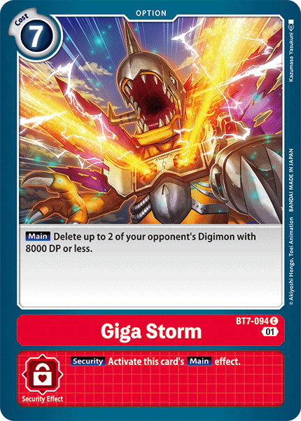 Giga Storm - Digimon