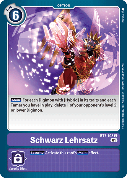 Schwarz Lehrsatz - Digimon