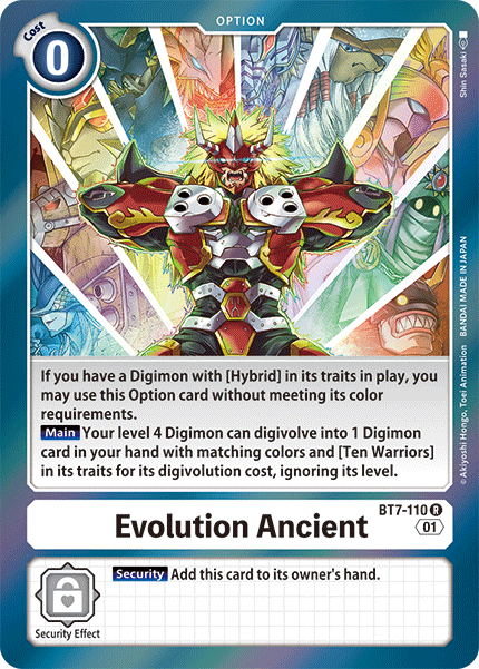 Evolution Ancient - Digimon
