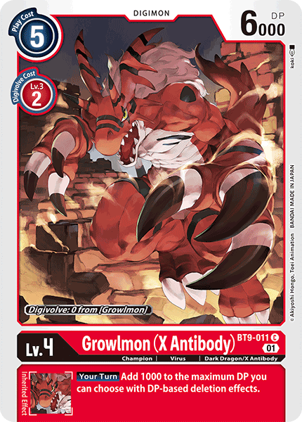 Growlmon (X Antibody) - Digimon