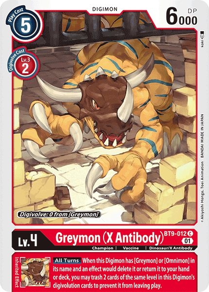 Greymon (X Antibody) - Digimon