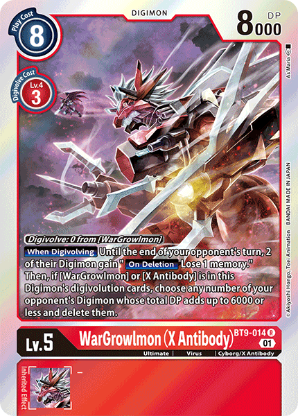 WarGrowlmon (X Antibody) - Digimon
