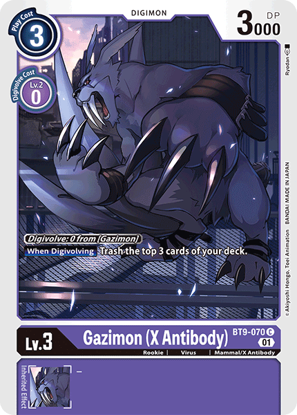 Gazimon (X Antibody) - Digimon
