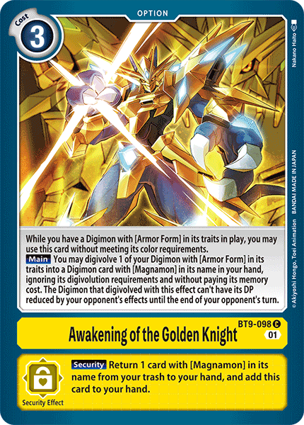 Awakening of the Golden Knight - Digimon