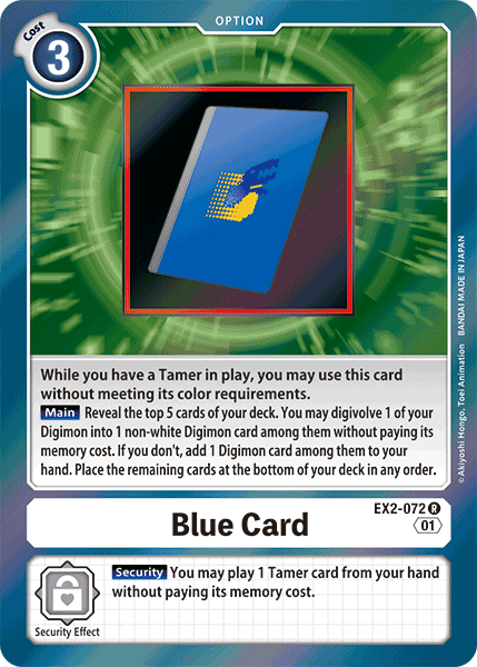 Blue Card - Digimon