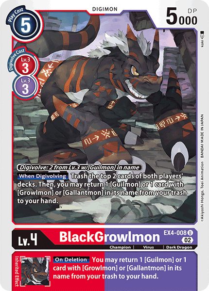 BlackGrowlmon - Digimon