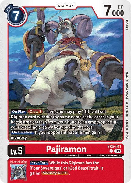 Pajiramon - Digimon