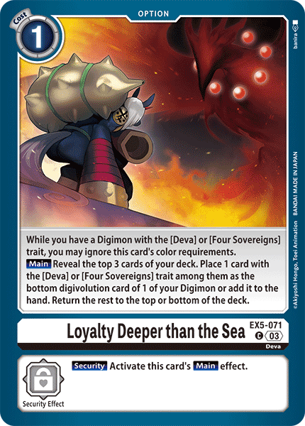 Loyalty Deeper than the Sea - Digimon