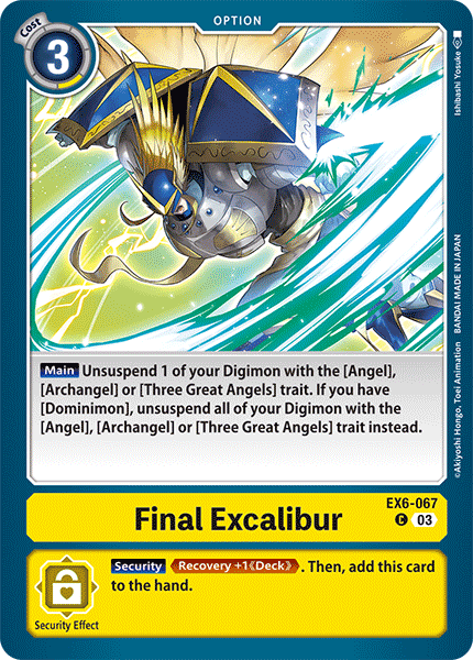 Final Excalibur - Digimon