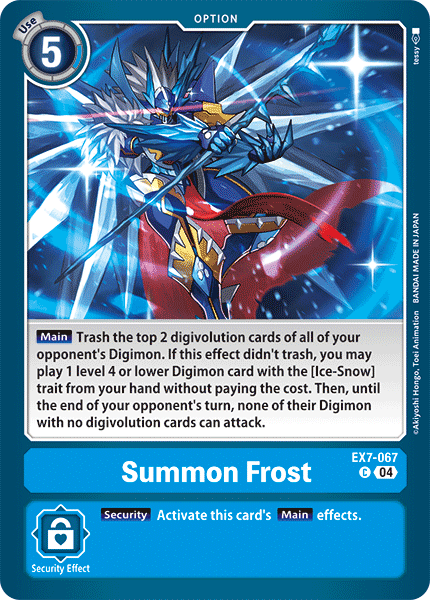 Summon Frost - Digimon