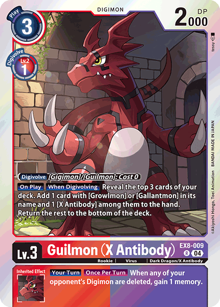 Guilmon (X Antibody) - Digimon