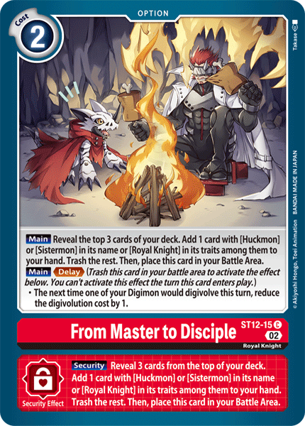 From Master to Disciple - Digimon