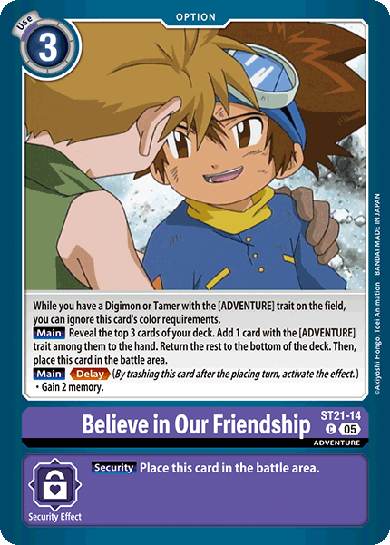 Believe in Our Friendship - Digimon